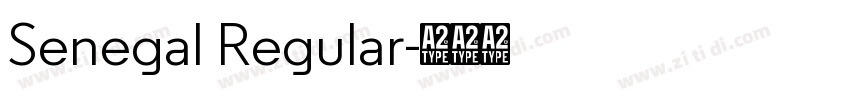 Senegal Regular字体转换